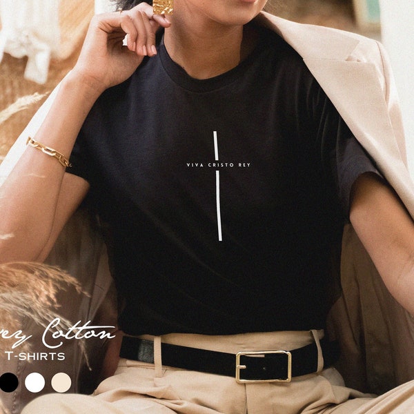 Viva Cristo Rey Unisex T-shirt | Jesus Sweater | Faith Based Apparel | Trendy Christian Shirt | Christian Sweatshirt