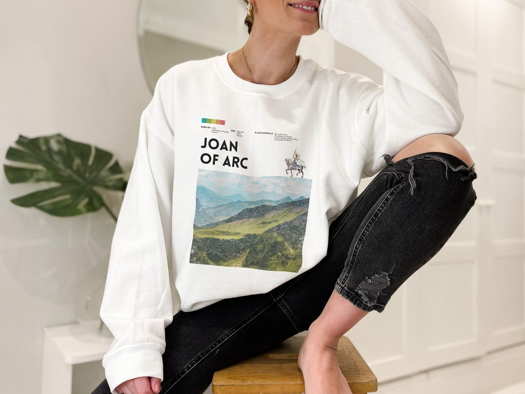 Sweatshirt Vitrail Jeanne D'Arc - Coupe Classique, Col Tissé Et Motif Unique - 10