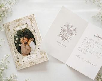 Bridesmaid Proposal Card Editable Template, Photo Bridesmaid Card, Printable Wedding Proposal, Canva Template, Instant Download