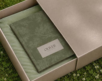 Aesthetic Green Personalized Notebook For Son, Letters To My Son Journal, A Keepsake For Your Home In Classic and Timeless Designs