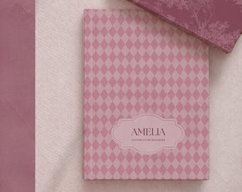 Letters To My Daughter Personalized Journal, As I Watch You Grow Keepsake, Aesthetic Custom Name Gift From Mom In A Timeless Design