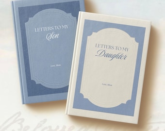 Letters to My Son Journal, Personalized Mother Daughter Keepsake Notebook, Timeless Heirloom Memory Book, Birthday Gift Diary