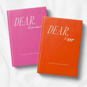Cuaderno de diario Diario personalizado Maximalista Regalo personalizado Diario de tapa dura Diario forrado Cartas a mi hija Tamaño 5.75"x7.5"