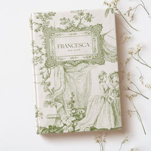 Gepersonaliseerde notitieboek Aangepast dagboek Gepersonaliseerde dagboek 2024 Gepersonaliseerd cadeau voor haar Vintage Cottagecore Coquette gepersonaliseerd cadeau bruidsmeisje