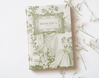 Personalized Notebook Custom Journal Personalized Diary 2024 Personalized Gift For Her Vintage Cottagecore Coquette Custom Bridesmaid Gift