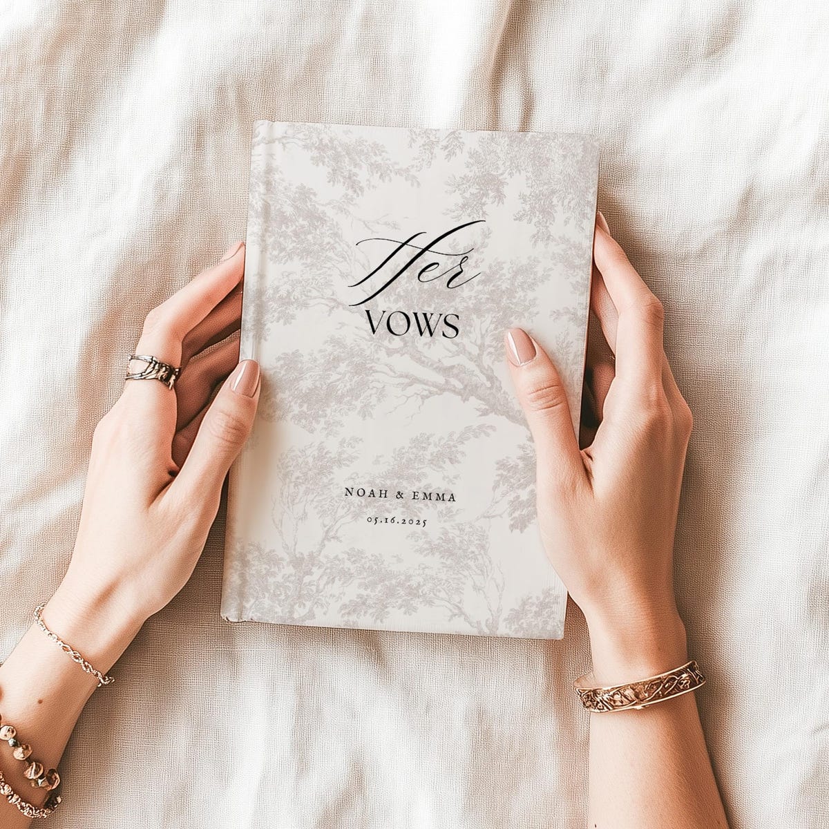 Classic Blue Customizable "Her Vows" Book - Etsy