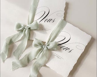 Editable Romantic Wedding Vow Cards, His and Her Vows Template, Printable Vow Booklet, Canva Template, Instant Download