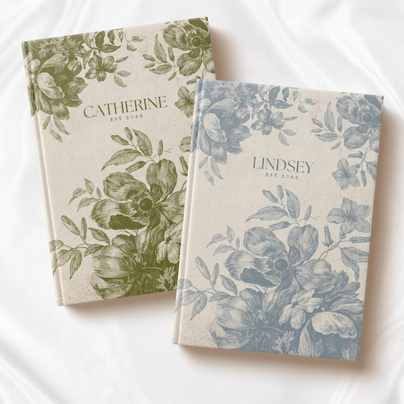 Bridesmaid Gift Personalized Journal Notebook Personalized Diary Journal Vintage Cottagecore Gift For Daughter Sentimental Gift For Friend