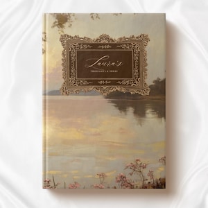 Journal personnalisé paysage vintage carnet personnalisé inspiré de Jane Austen cadeau pour elle cadeaux pour femme livre de poésie romantique journal de prière