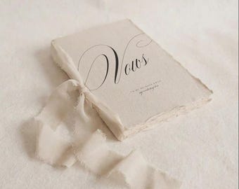 Printable Wedding Vow Cards Template Editable, His and Her Vows, Minimalist Vow Book, Bride Groom Cards, Canva Template, Instant Download