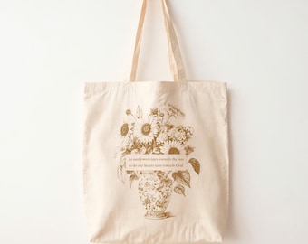 Zonnebloem geloof citaat draagtas herfst markt draagtas herbruikbare canvas schoudertas cadeau voor moeder, zus of vriend herfst christelijke boodschappentas