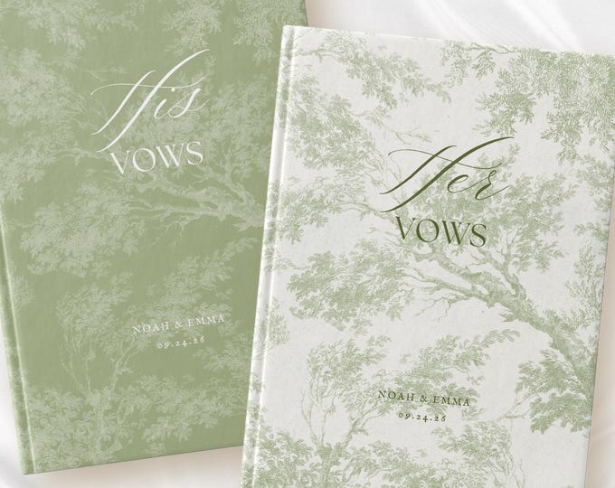 Customizable Vow Books For Wedding Unique His And Her Vow Books Timeless Personalized Wedding Keepsake Romantic Ceremony Gift