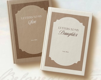 Dear Son Journal, Letters to My Daughter Keepsake Notebook, Custom Name Diary from Mom, Timeless Heirloom Memory Book, Graduation Gift