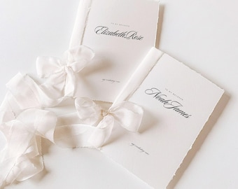 Editable Minimalist Wedding Vow Cards, His and Her Vows Template, Printable Vow Booklet, Bride Groom Cards, Canva Template, Instant Download