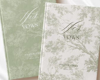Customizable Vow Books For Wedding Unique His And Her Vow Books Timeless Personalized Wedding Keepsake Romantic Ceremony Gift