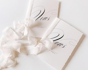 Minimalist Wedding Vow Cards Template Editable, Printable Vow Book, His and Her Vows, Bride Groom Cards, Canva Template, Instant Download