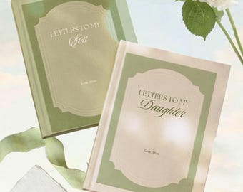 Letters to My Daughter Journal, Custom Name Diary for Son, Mom to Child Keepsake Book, Heirloom Memory Present, Dear Family Gift