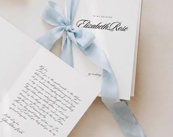 Elegant Wedding Vow Cards Template Editable, His and Her Vows, Printable Vow Booklet, Bride Groom Cards, Canva Template, Instant Download