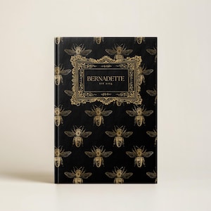 Bienensammlung Benutzerdefiniertes Notizbuch Dark Academia ästhetisches Notizbuch personalisiertes Geschenk für Imker Geschenk personalisiertes Journal mit Namenbuch