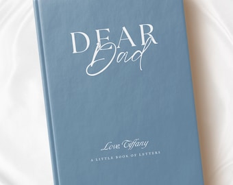 Cuaderno personalizado de regalo para papá, regalo personalizado para papá, cartas para mi papá, diario, regalos para el día del padre, regalo conmemorativo por la pérdida del padre