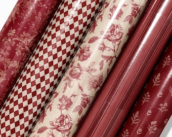 Traditional Christmas Wrapping Paper Ralph Lauren Inspired French Toile Design Old Money Vintage Style Elegant Gift Wrap Holiday Packaging