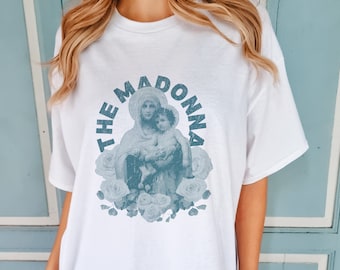 The Madonna T-shirt | Saint Shirt | Catholic Gifts | Faith Based Apparel | Jesus Shirt | Christian Shirts