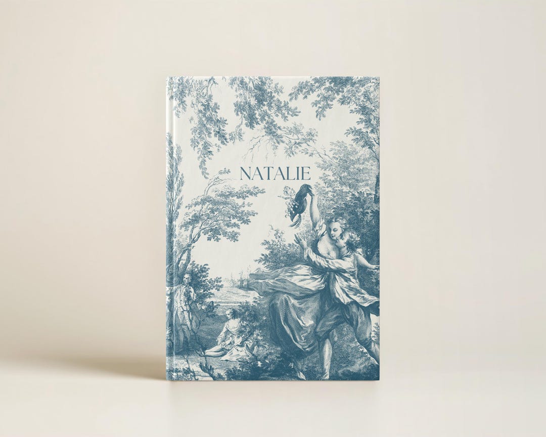 French Toile Journal Bridesmaid Gift Personalized Journal Notebook ...