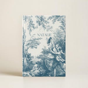 Französisches Toile Journal Brautjungfer Geschenk Personalisiertes Journal Notizbuch Vintage Hochzeitsgeschenk für Paar Brautjungfer Vorschlag individuelles Geschenk