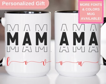 Black Mama Love You Coffee Mug Tea Cup Mothers Day Gift for Mama Birthday Gift for Mom Mama Coffee Mug Love You Mama Mug CM1270