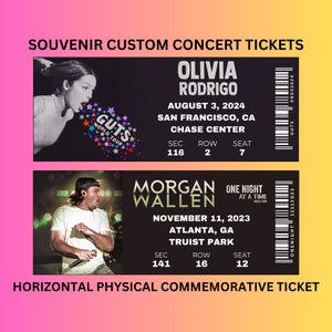 Horizontales Souvenir Event Ticket - Physisch