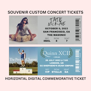 Horizontales Souvenir Event Ticket - Digital Download