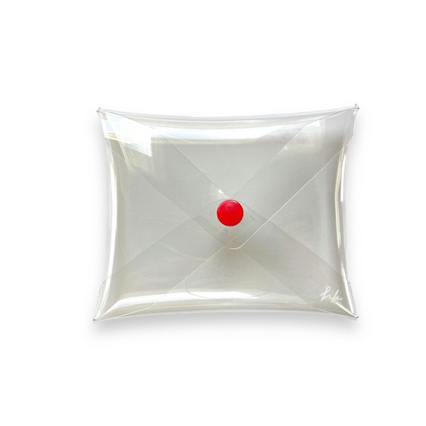 MIDI (Medium) Transparent pouch. For cards, make up pouch, medicine pouch, coin pouch, gift pouch, jewelry, gift card holder