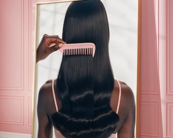 Hairstylist Fotografie Kunstdruck, Schwarze Frau Hair & Beauty Salon Wandkunst, Diorama Minimalist Small Business Poster Ästhetisches Dekor