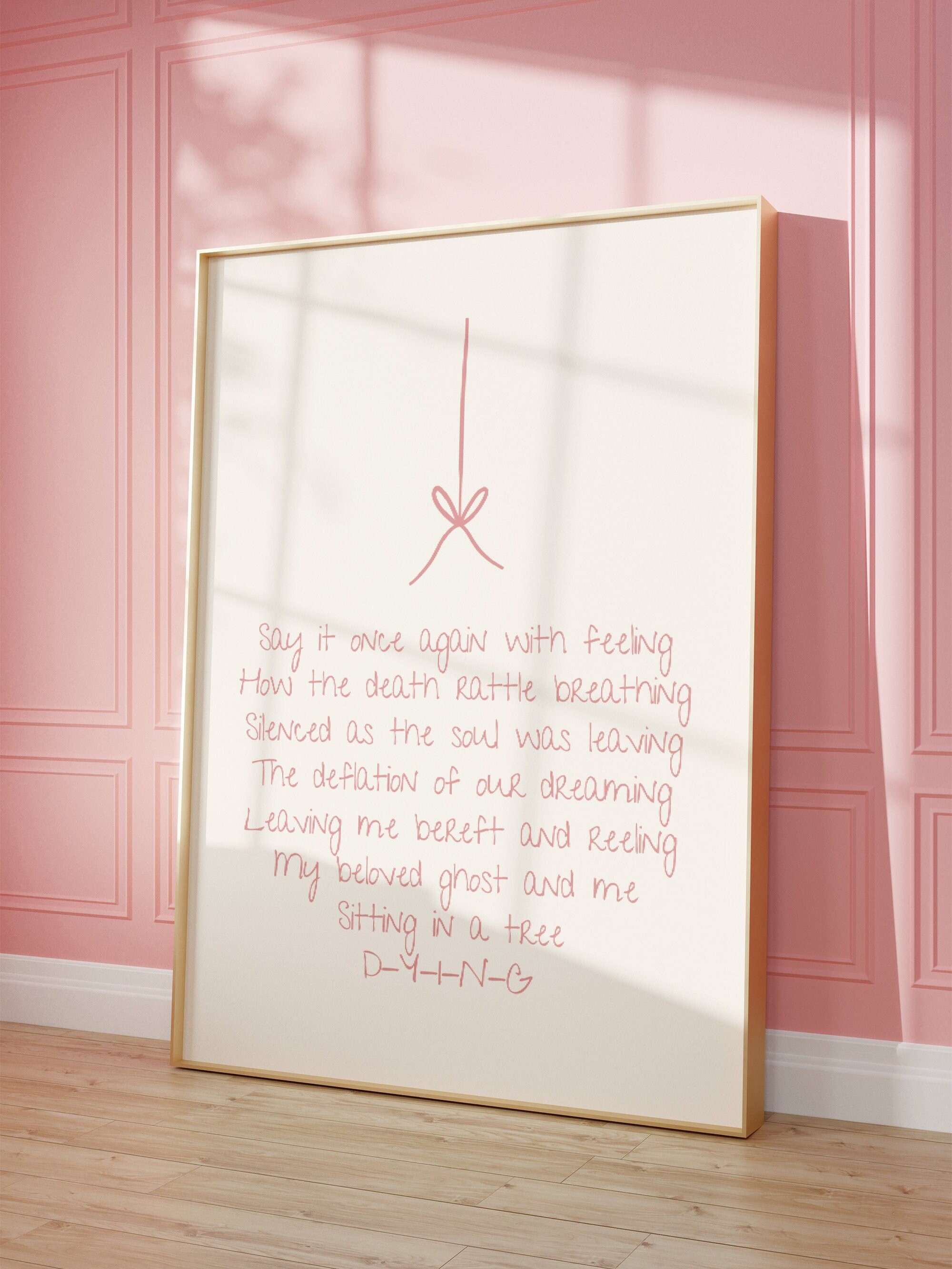 How Did It End Art Print, Taylor Wall Art, Song Lyrics Bridge Poster