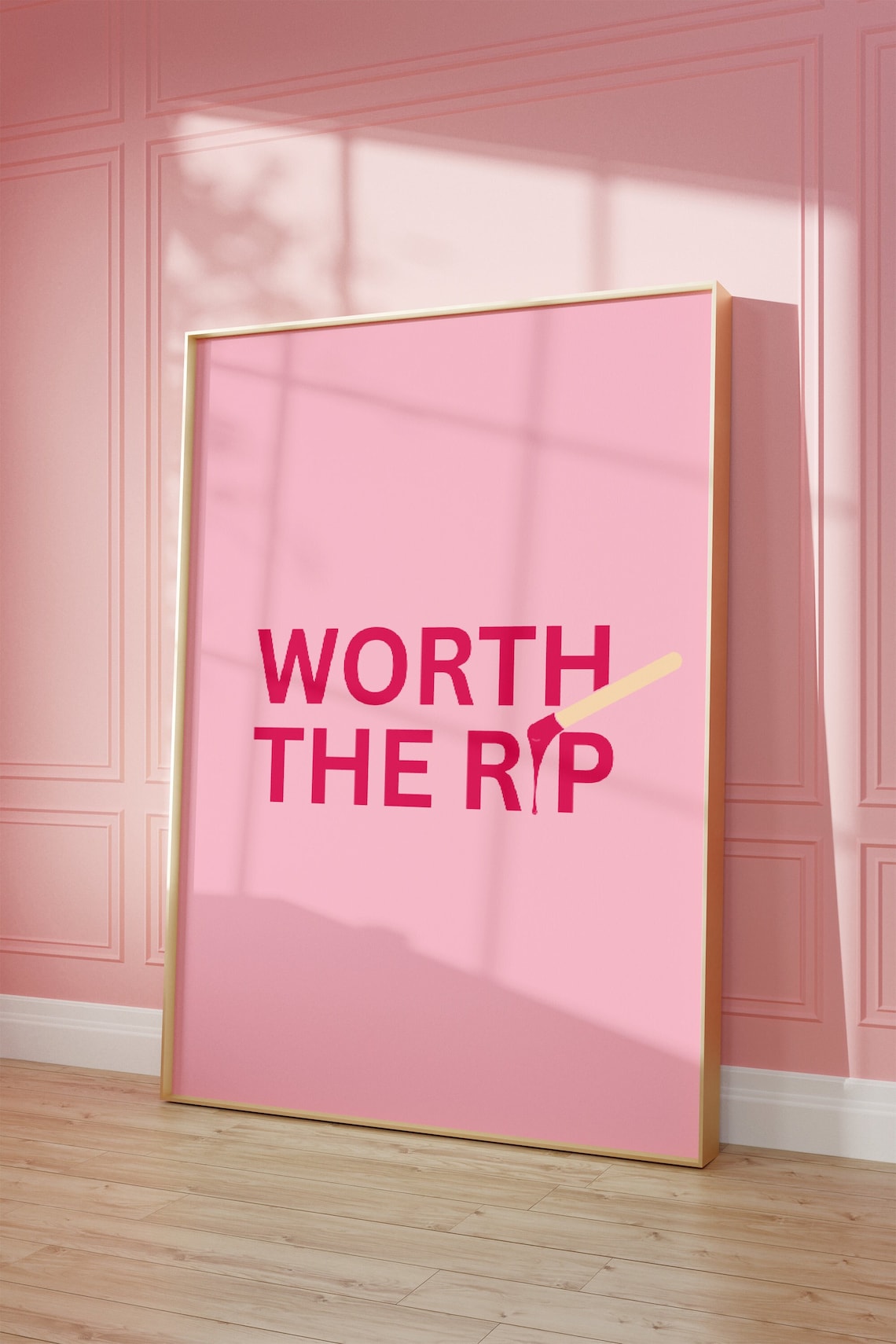 Waxing Artist Poster, Worth the Rip Wall Art, Esthetician Beauty Salon ...