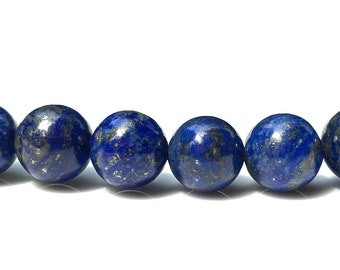 Blue Lapis Lazuli Gemstone Beads - Genuine Loose Bead Strand - Wholesale Bulk Options