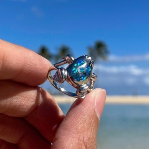 Opal Frog Ring Etsy