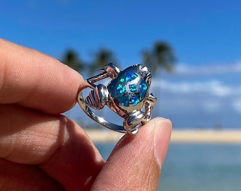 Rockyu Sterling Silver 925 Frog Ring For Women - Adjustable Animal Motif Pinky Ring, No Gemstones - View #6