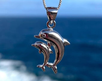 Collana Con Ciondolo Due Delfini In Argento 925 E Zirconi – Donna, Eleganza Marina, 45cm - 5
