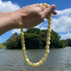 Pikake Lei Necklace, Graduation Lei, Pikake Collection,  in Hawaii, Pikake Flower Beads 18&quot; Ivory White