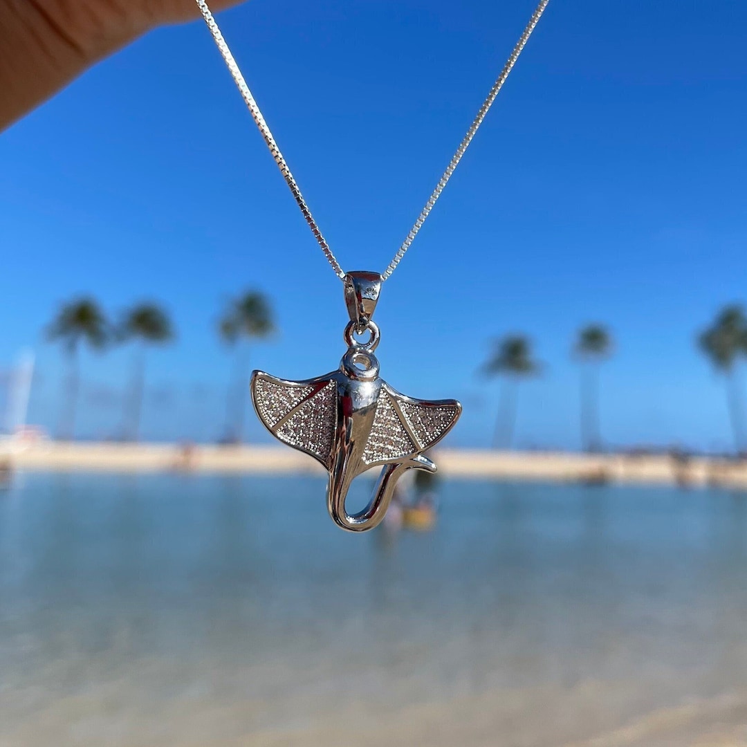 Sting Ray Manta Ray Necklace Stingray Necklace, Manta Ray Necklace