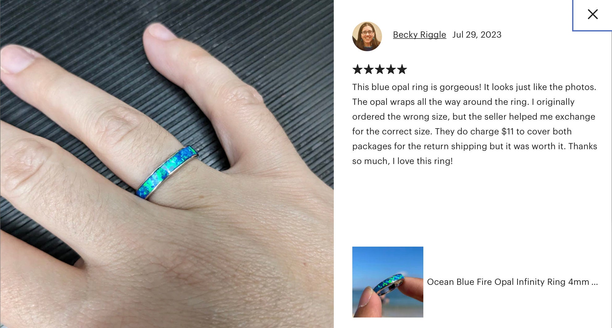 Anello OCEANO ARGENTO - Gioielli - Anelli - Di Gioielli BESS | Su - Foto 6