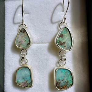 Australian Boulder Opal earrings