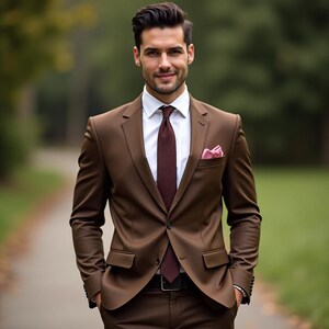 Luxury Men 2 Piece Suits , Formal Bespoke Tuxedo Wedding Suits , Event Groomsmen Suit , Partywear Formal Clothing