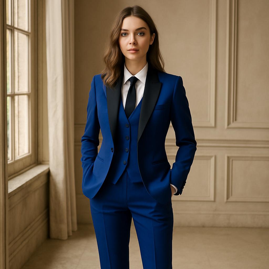 Royal Blue Tuxedo Dress Women - Etsy