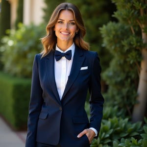 Womens Two Piece Suit Set , Plus Size Tuxedo Prom Suit ,Women 1920s Wedding Dress ,Ladies Trouser Suit ,Women&#39;s Formal Clothing