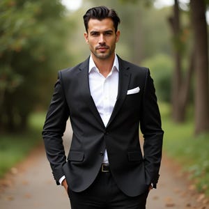 Men Suits , Black Color Tuxedo 2 Piece , Wedding Plus Size Suits , Event Partywear Customize Groomsmen Formal Clothing