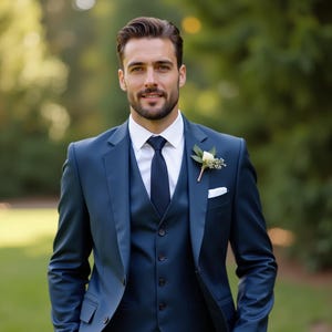 Men 3 Piece Suit , Classic Suit Men , Casual Fit Suit Men Event Party Suit , Groom Suit Men