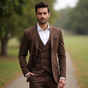 Men 3 Piece Suits , Men Tuxedo Wedding Plus Size Suits , Event Suits , Groomsmen Formal Mens Clothing