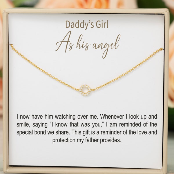 Collar de recuerdo de papá de simpatía, regalos conmemorativos de pérdida de padre, collar de recuerdo de padre, regalo de pérdida de padre regalo de duelo